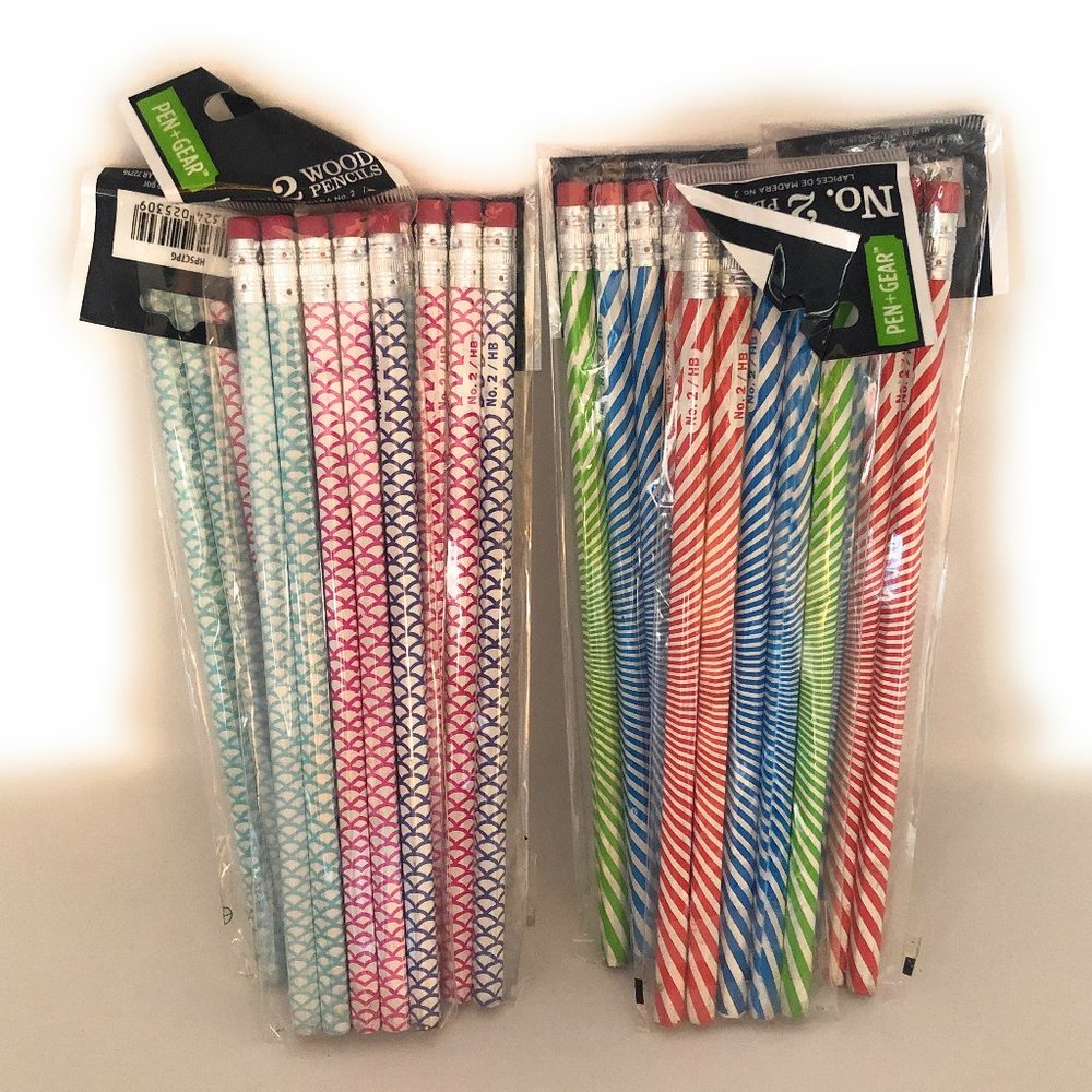 Set of 30 Number 2 Pencils with erasers.